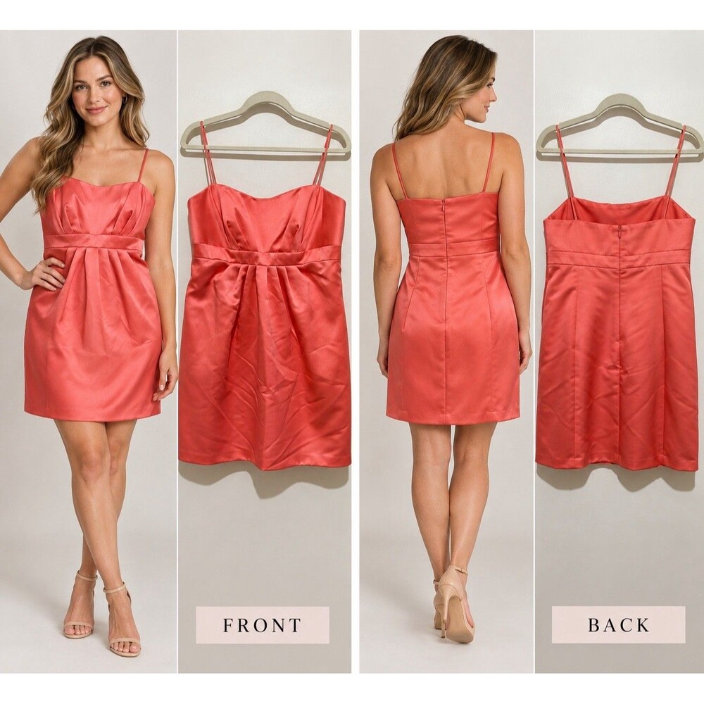 Alfred Angelo Coral Sleeveless Polyester Bridesmaid Dress, Regular Size 10